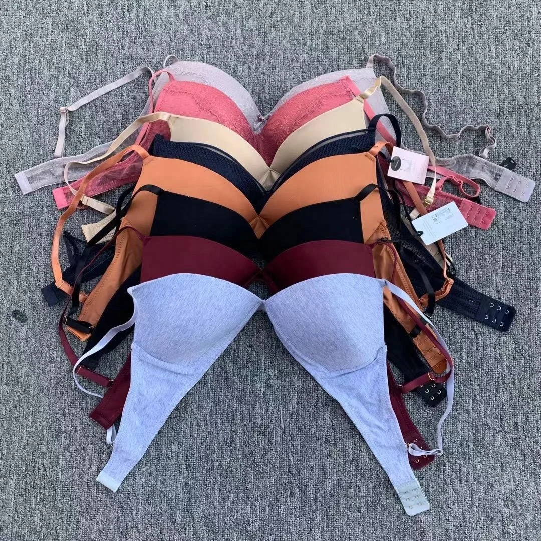 Mixed Japanese Style Sexy Thin Underwear Girl Seamless Comfortable Style Gather Triangle Cup No Steel Ring Bra Brazil