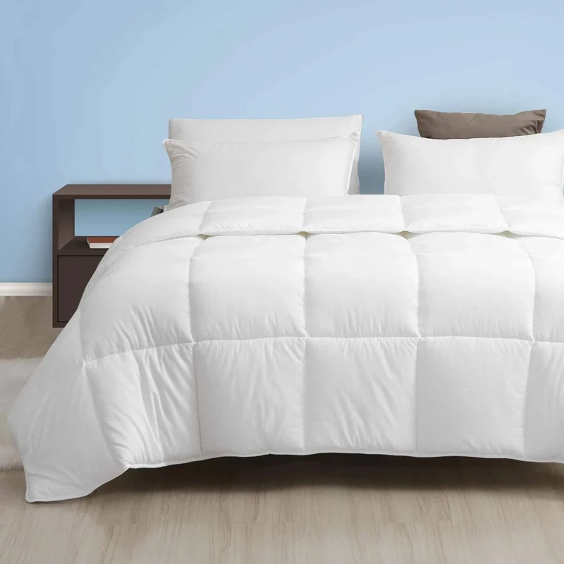 Down feather filled duvet Customized size Synthetic Fiber Goose Down Duck Down Filled Duvet Comforter Quilt