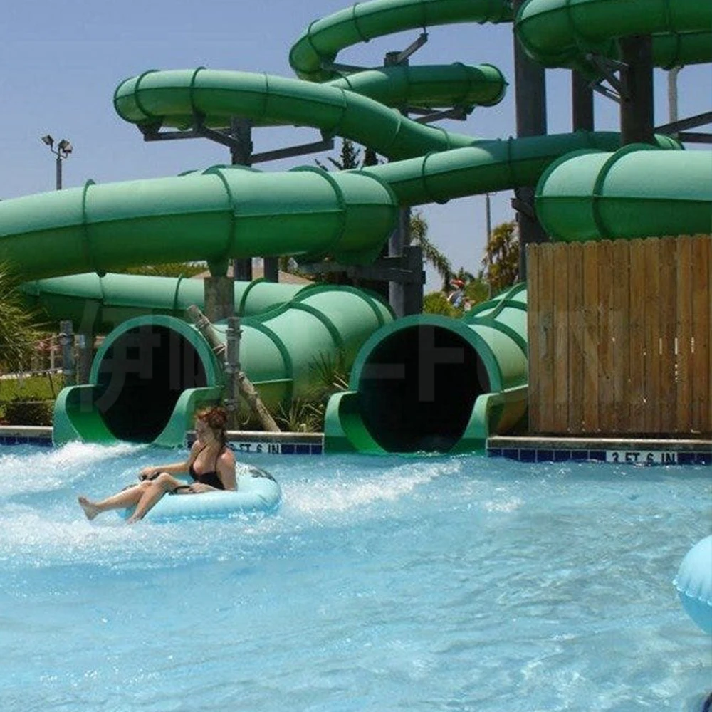 Spiral Black Hole Fiberglass  Water Slide Aqua Park Pool Slide