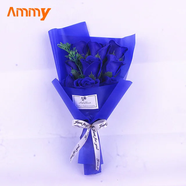 Ammy valentines day gift 9 Soap flower simulation bouquet gift for mothers day gifts artificial flowers bouquet