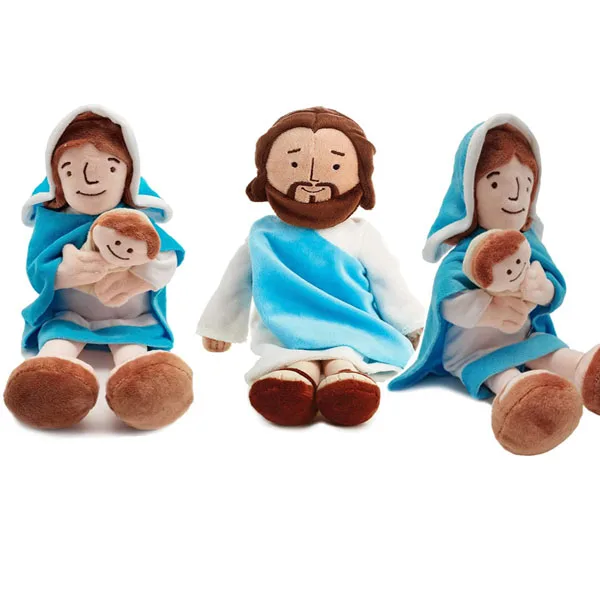 Jesus Doll Plush Virgin Mary Plush Doll Toy Christening Religious Easter Christmas Christ Religious Toys
