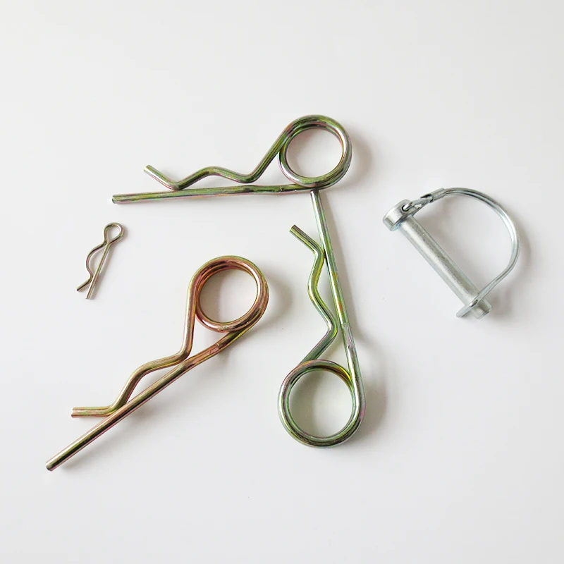 Hot sale galvanized steel & stainless steel 304 double coil spring R cotter pin Supplier & Manufacturer