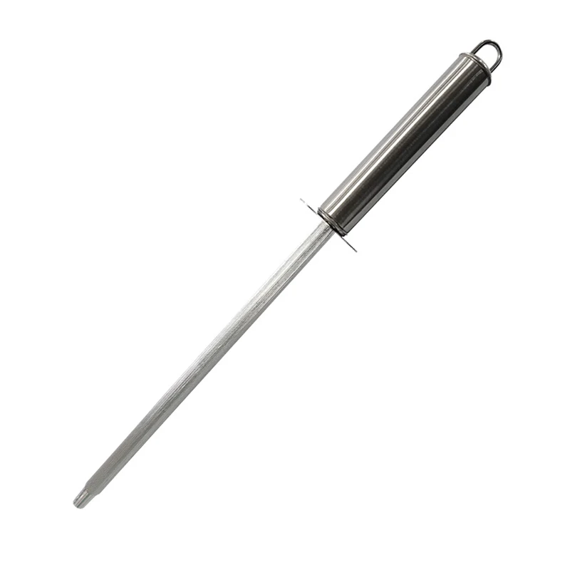 8' 9' 10' 12' Knife Sharpening Steel Professional Carbon Steel Knife Sharpening Rob with Stainless Steel Handle