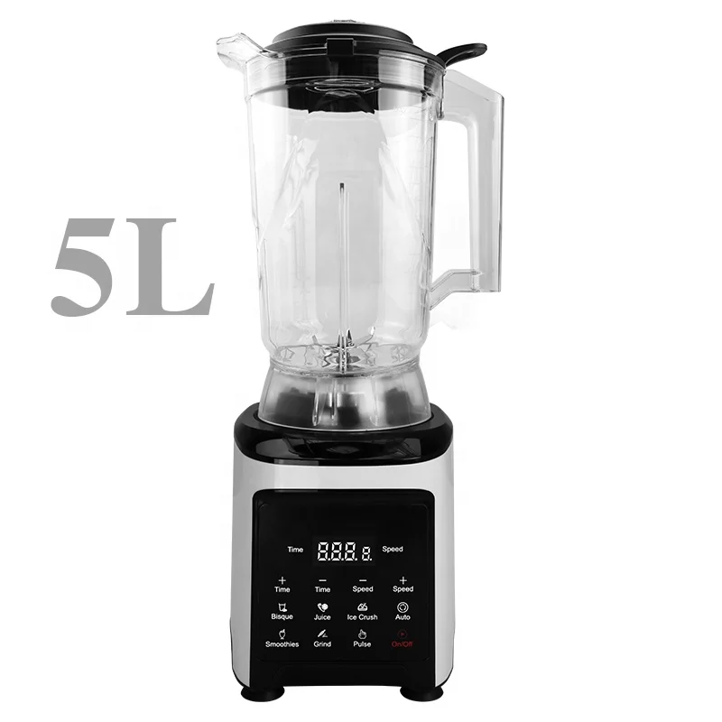 5 litre industrial heavy-duty juicer blender new style digital touchscreen commercial blenders powerful variable blender