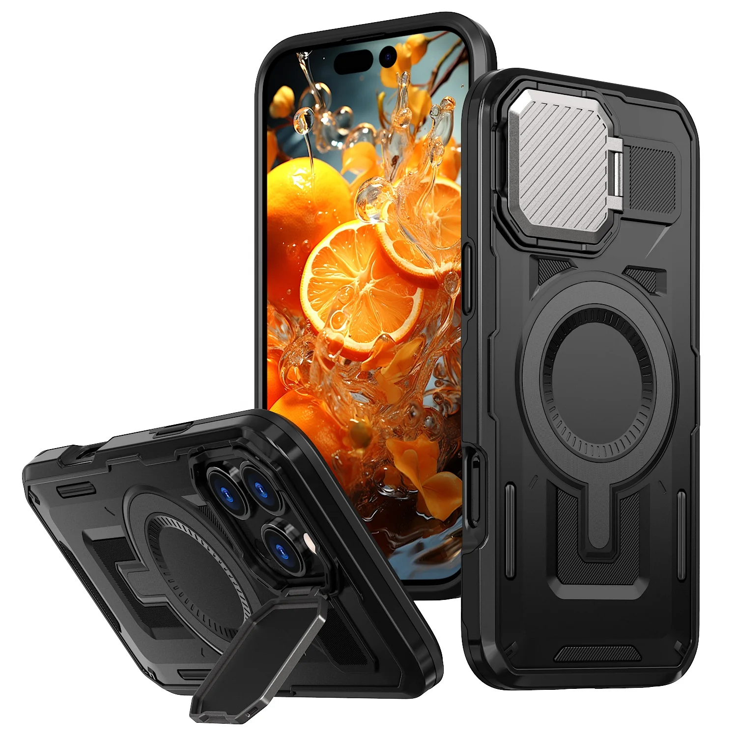 Прочный защитный Магнитный чехол для iPhone 15 Pro Max 14 13 12 11