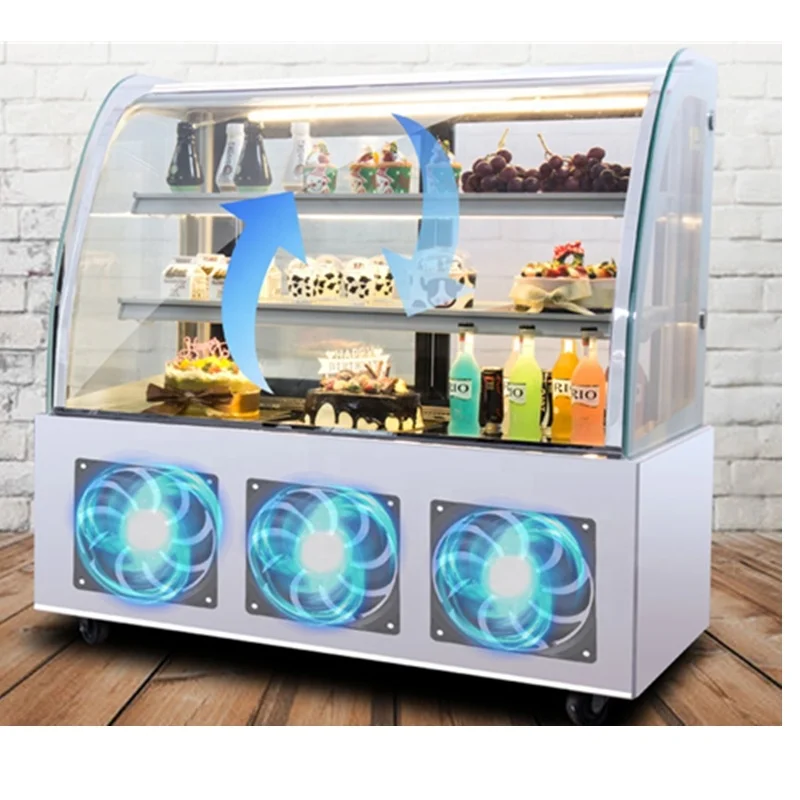 Cake display refrigerator small sushi cooler cabinet bakery fridge mini pastry chillers