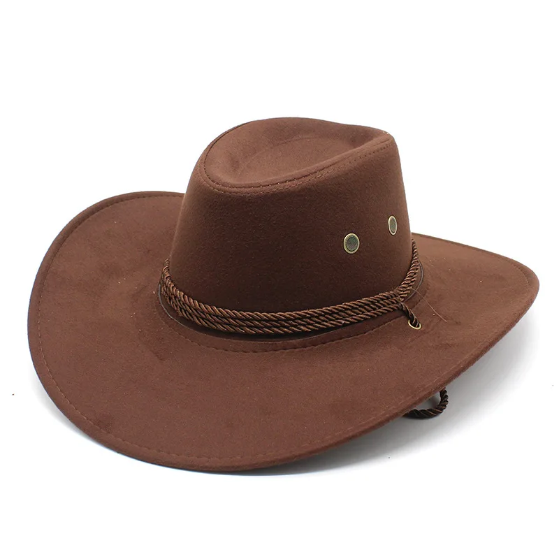 High quality handmade wide brim custom your own logo Jazz Mexican panama cowboy hat for men unisex