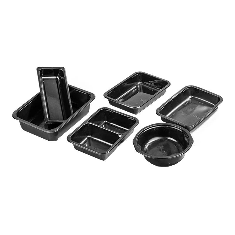 Ovenable Plastic Container Airline CPET Food Trays