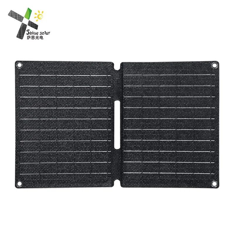 Outdoor Small Solar Charger 5V Folding Solar Panels Portable 10W 20W 30W 40W 60W Camping Portable Solar Charger for cellphone