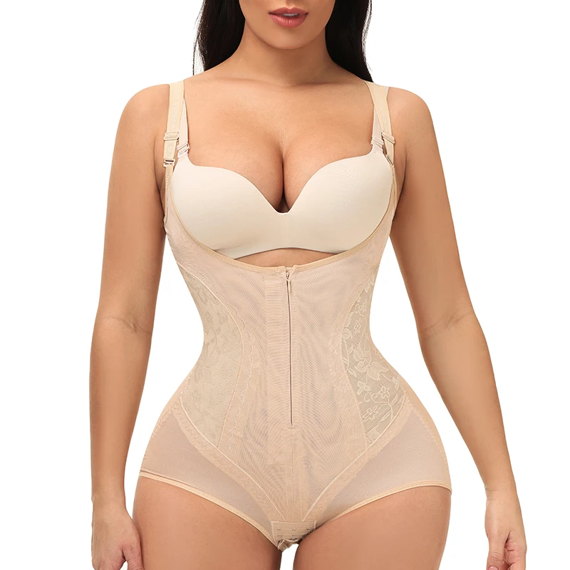 YiYun ODM Hot Sale High Quality Wholesale Bodysuit Zipper Pattern Underwear  Shapewear Slimming Corset Shapewear