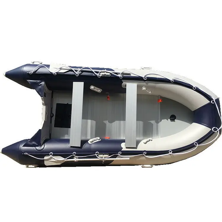 inflatable rubber fishing boat rowing boat with aluminum floor