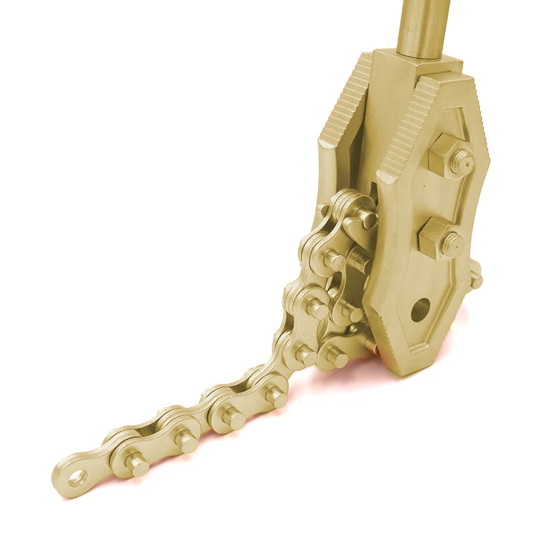 WEDO Manufacture 600mm Chain Pipe Wrench Non Sparking Aluminium Bronze Natural Finish Packed in Carton Box