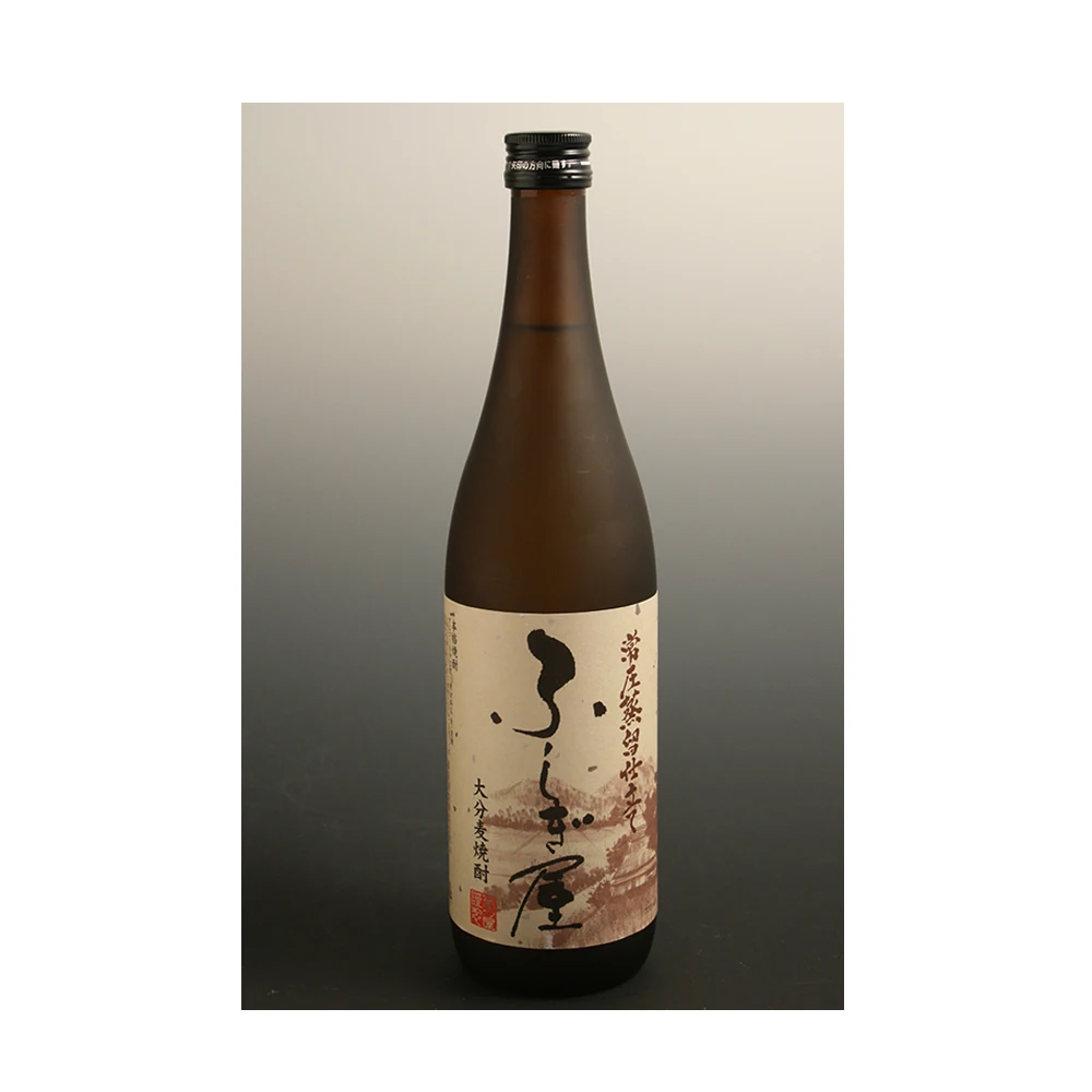 Soft pleasant drinking alcohol Japanese shochu bottle glass