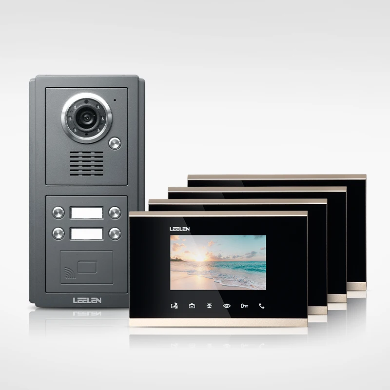 
M8 with 4 button and V33 4.3 inch touch screen video intercom TOP 3 intercom in China 