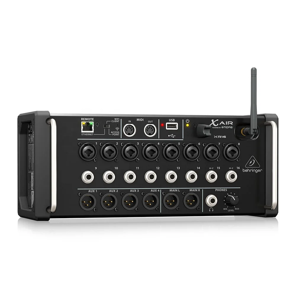 Behringer X Air XR16 Digital Mixer 16-Channel Pa Sound System Studio Console Stage Live Show Music Equipment