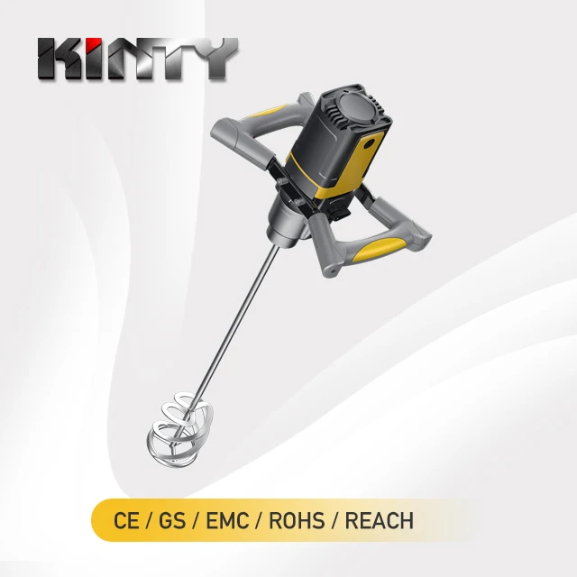 KINTY Mini Electric Hand Mixer Home Use 1700w Small Shaft Paddle Type Concrete Mixer With Electricity For Paint Plaster