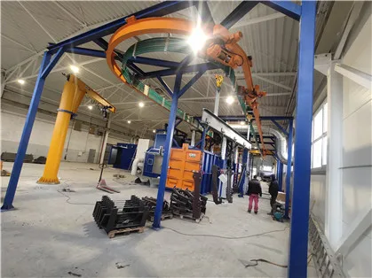 
the price of hanging chain shot blasting machine 