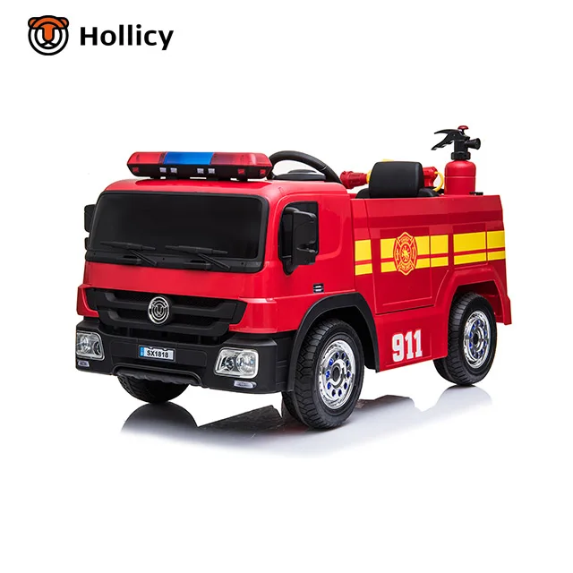 Low Price 12v Ride On Car Kids Electric Fire Truck For Sale In Europe Baby Trucks Car