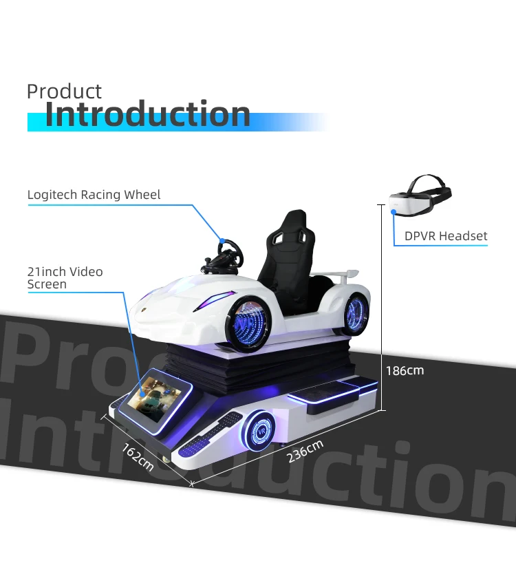 Hot Sale YHY Factory Racing Speed 9D Vr Car Other Products Amusement Park Rides