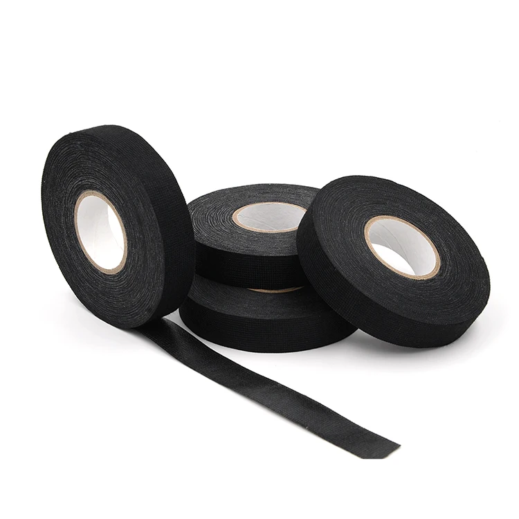 Black Cloth Wire Loom Harness Adhesive Tape