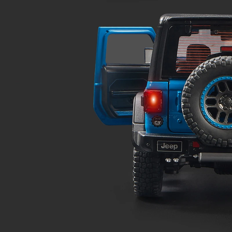 1/18 Rubicon внедорожник из сплава Модель автомобиля открывающийся металлический автомобиль со звуком сувенир для детей