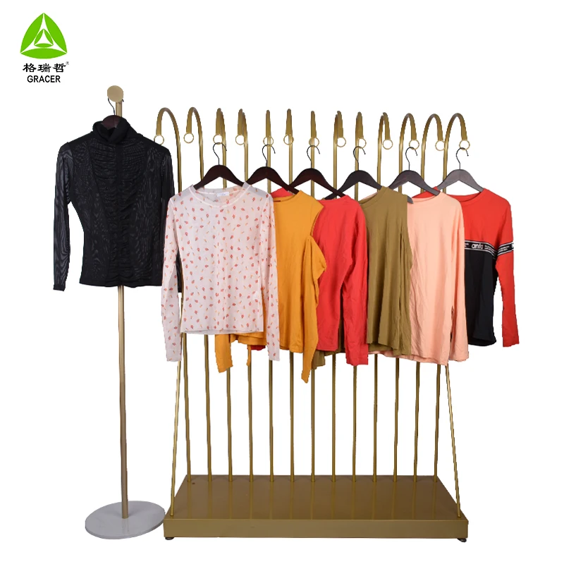 Spring Autumn Korean Clothes Women Long Sleeve Tshirt Second Hand Clothes Ukay Ukay Bales Import Used Clothes To In india