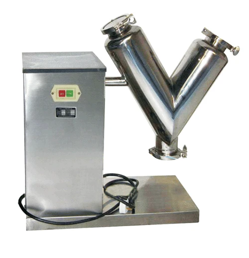 Exquisite stainless steel lab fine medicinal powder salt blender v type mixer