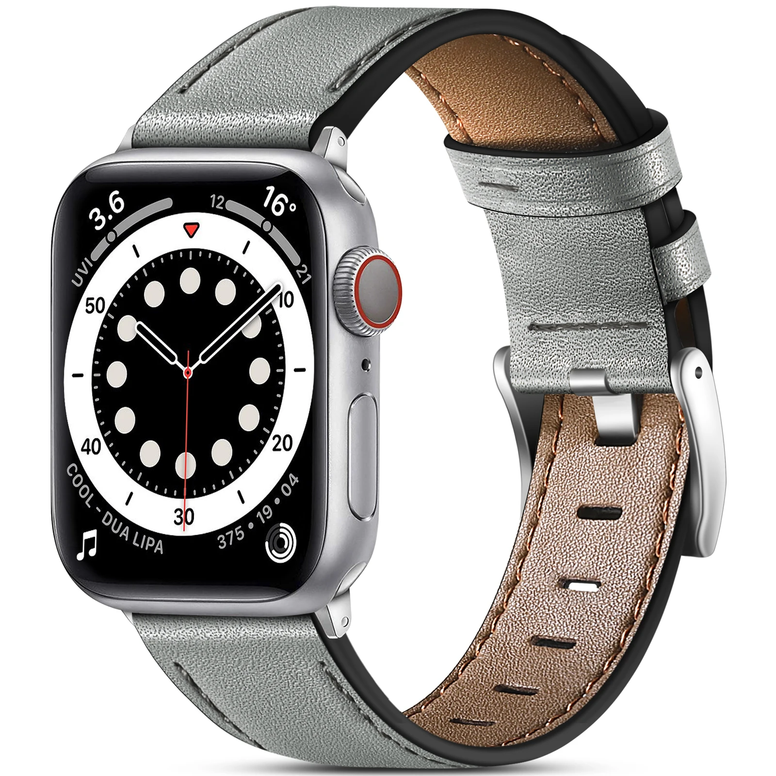 Smart Single Leather Watch Band Strap For i Watch Genuine Leather Band 38mm 40mm 42mm 44mm For Apple Watch 6 SE 5