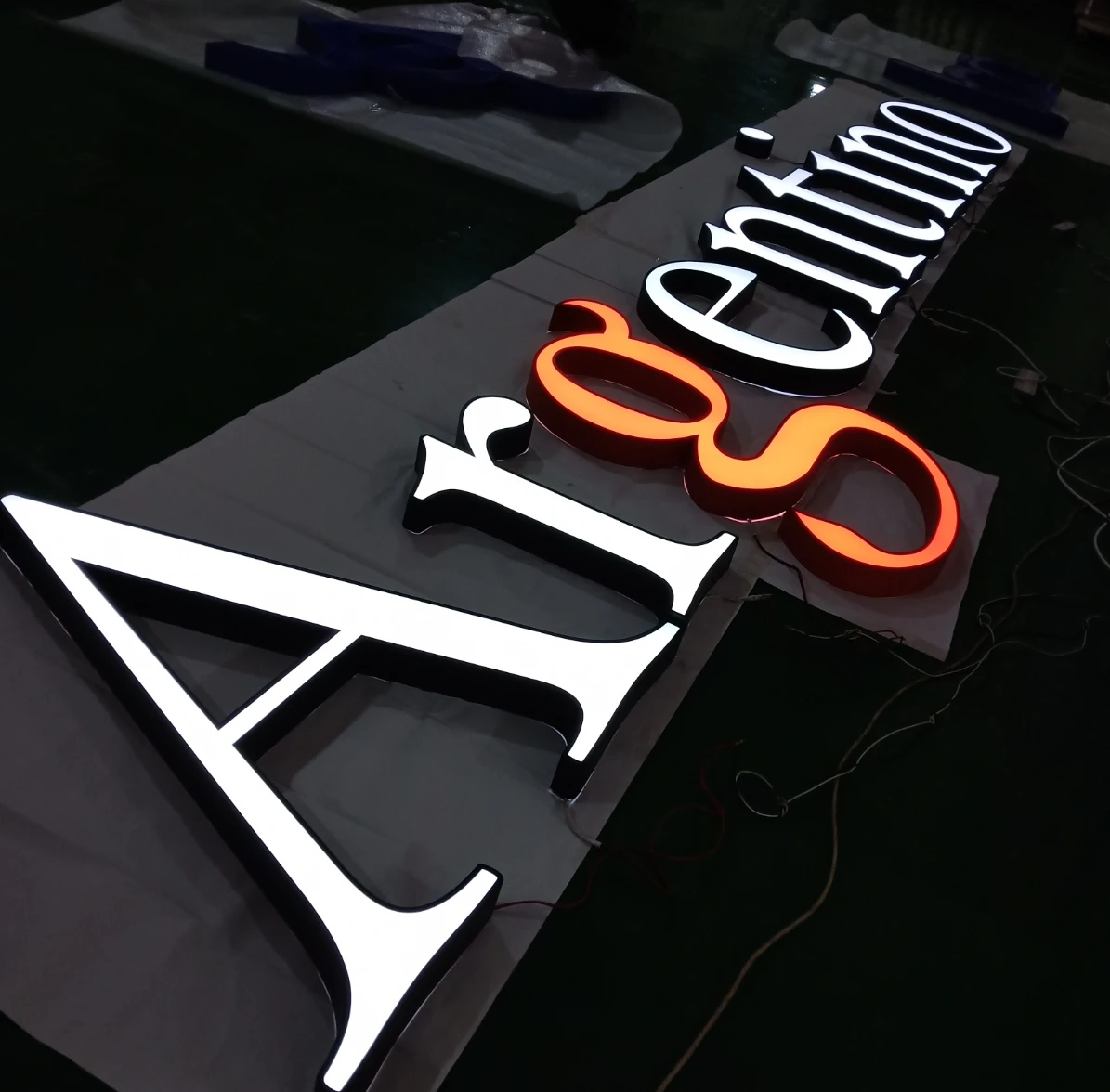 Светодиодная белая вывеска с буквами 3d для торгового центра, праздничное украшение, Офисная вывеска, розничный магазин