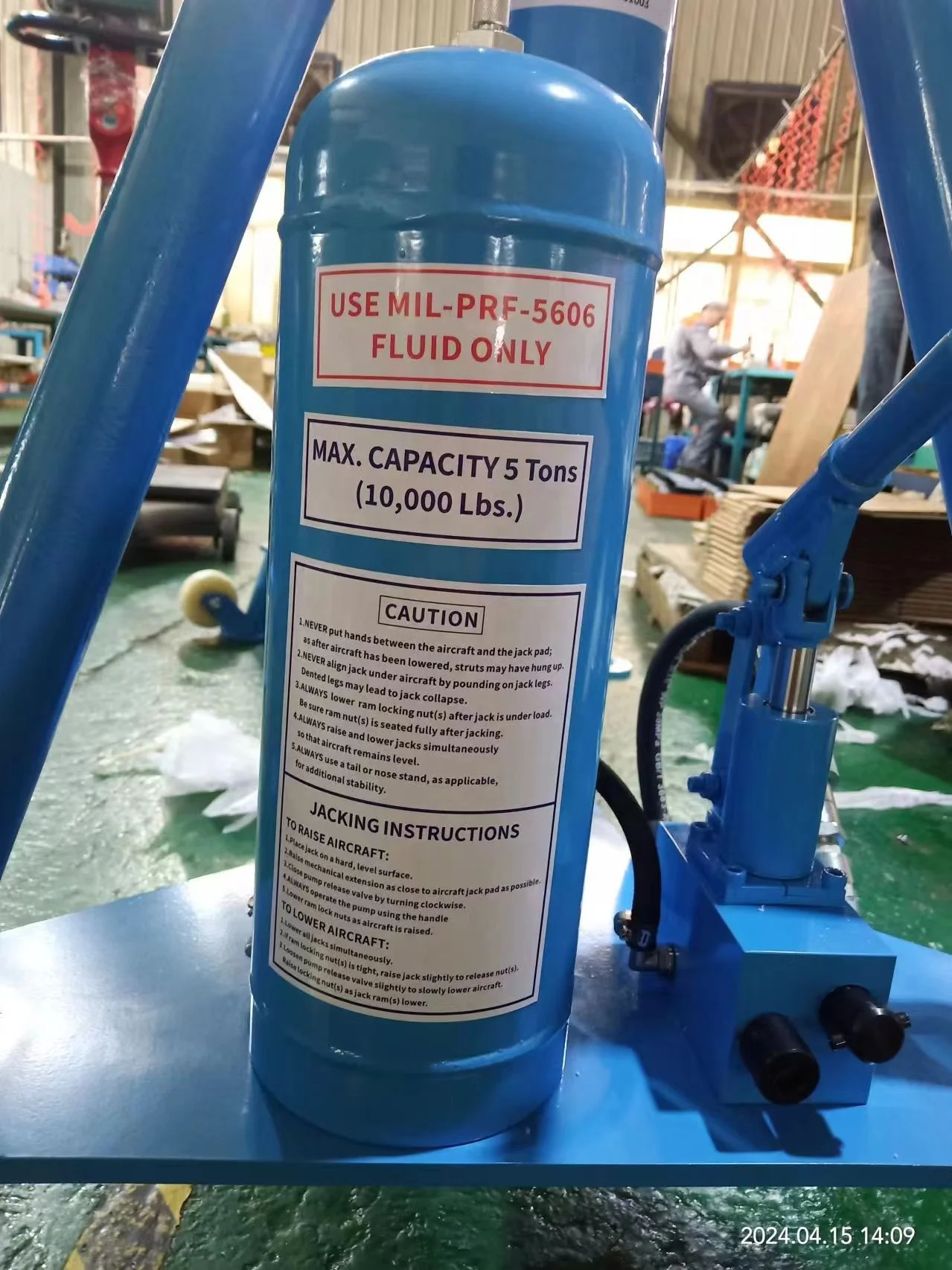 Heavy Duty Screw Jacks Mechanical Jack used for aircraft maintenance