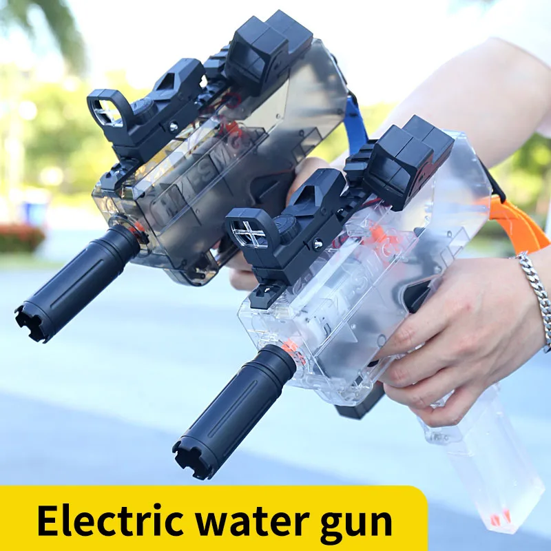 Amazwater Automatic Powered Pumping Big Capacity Splashing Electric Water Squirt Guns Water Soaker Soake Gun Toy