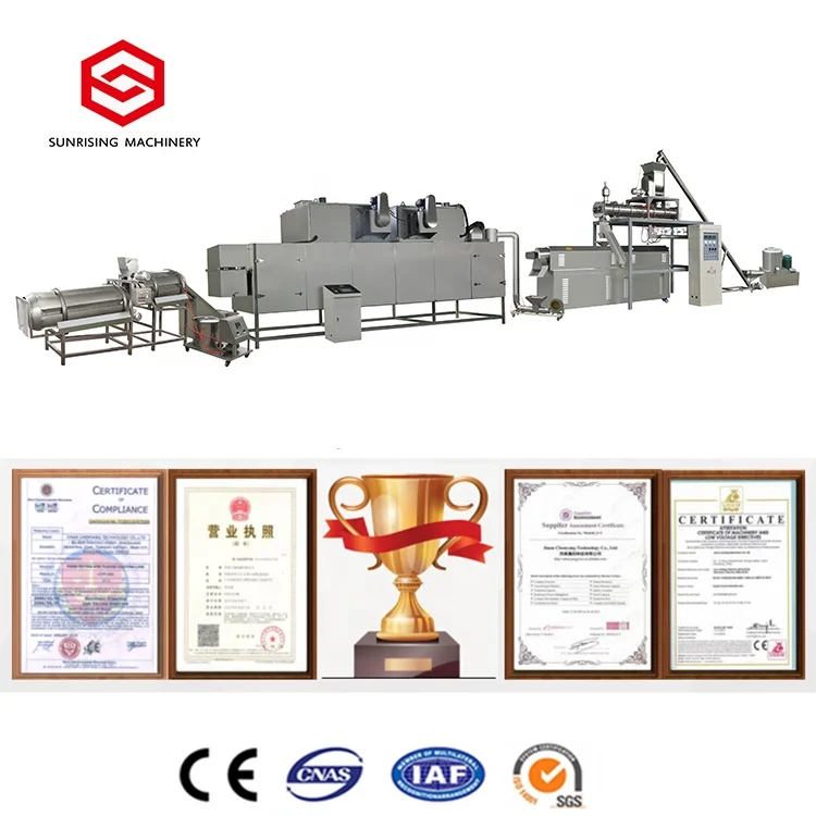 Inflated kibble small wet dog food machine extruder cat food machine pet food processing machine