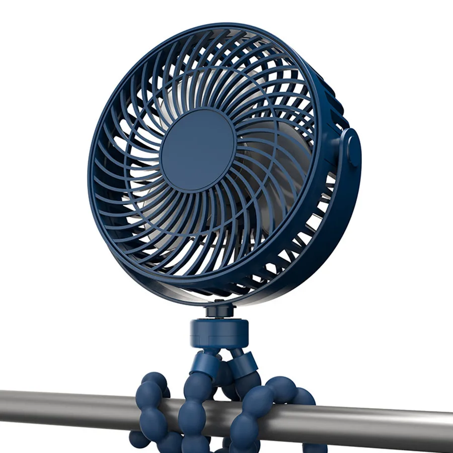 High quality baby stroller fan rechargeable motor handheld adjustable baby stroller clip fan 4 Speeds fan cooler for stroller