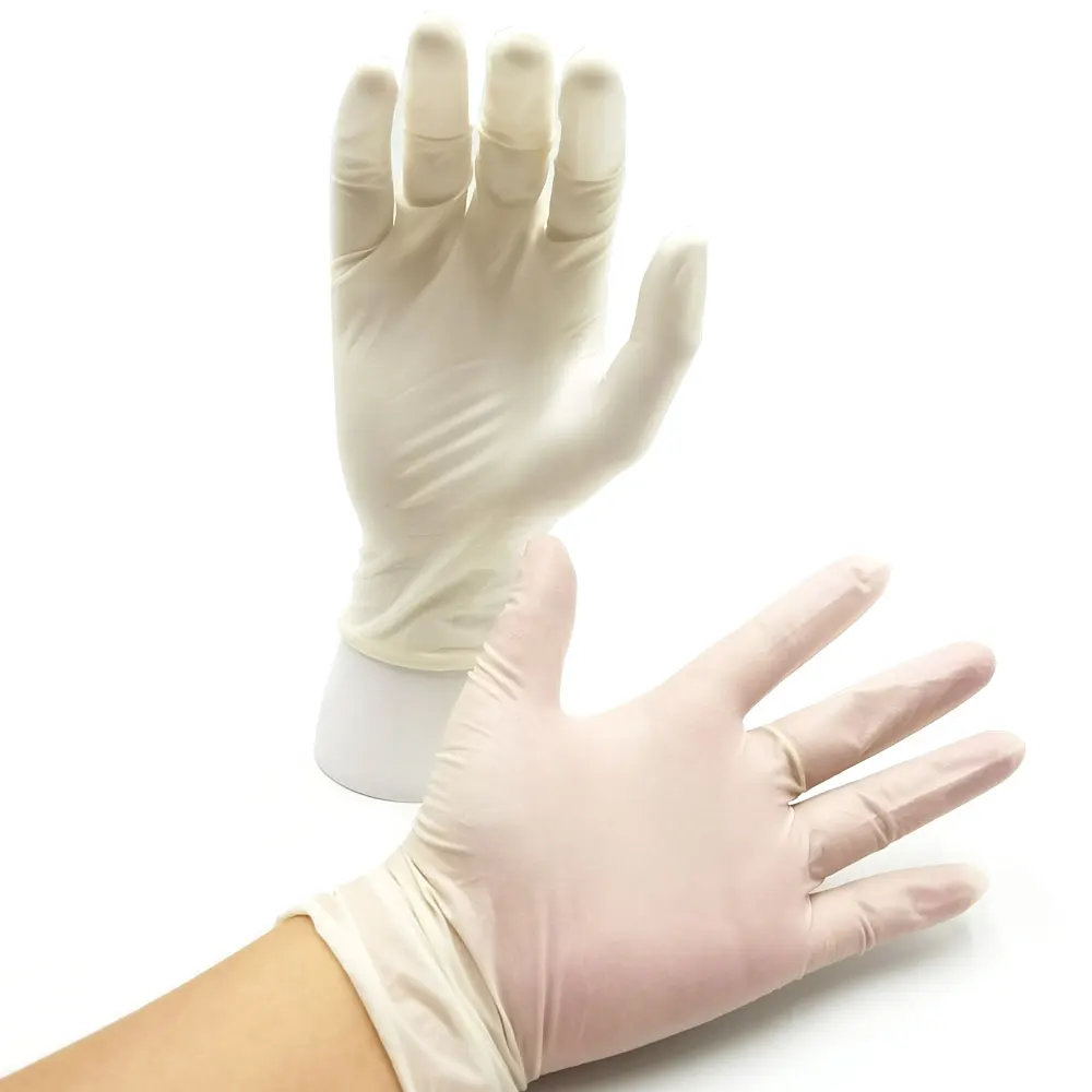 HLR Manufacturer Factory Price Free Powder Doctor Medical Non Sterile Latex Disposable Surgical Gloves