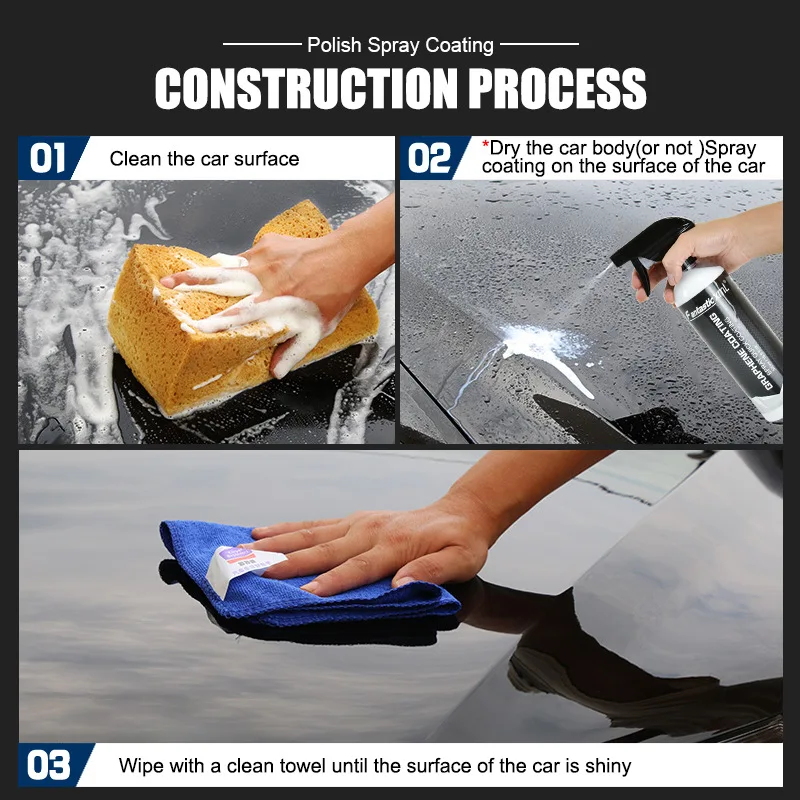 JSZ  Hot Selling Hand Spray Super Hydrophobic High Gloss Graphene Coating For Car