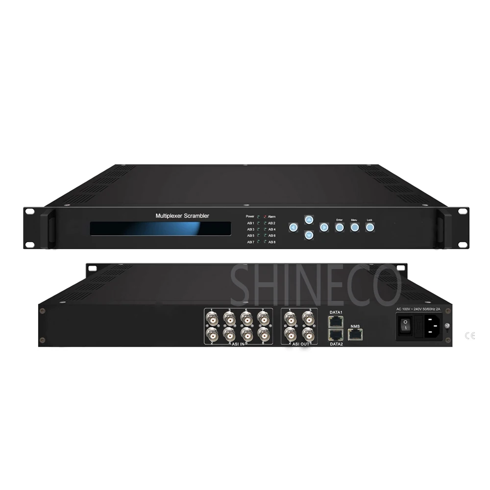 CATV Video Mux 8 ASI and IP Multiplexer Scrambler