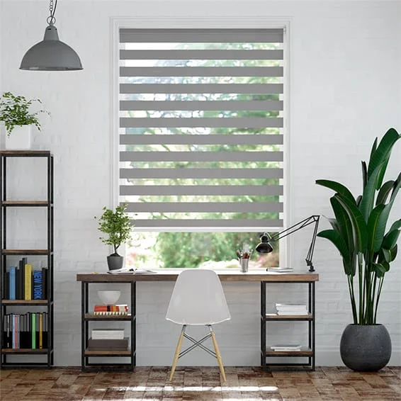 Factory Custom Smart Remote Control Home Window Blinds Zebra Curtain Motorized Cordless Mechanism Zebra Roller Curtain Blind