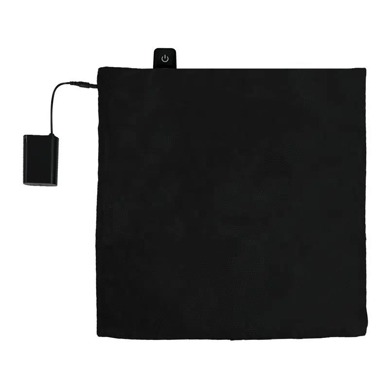 2025 New Release Far-Infrared Heating Cushion Pillow Heated 3 Temperature Control Electric USB Battery Powered Outdoor Car Use