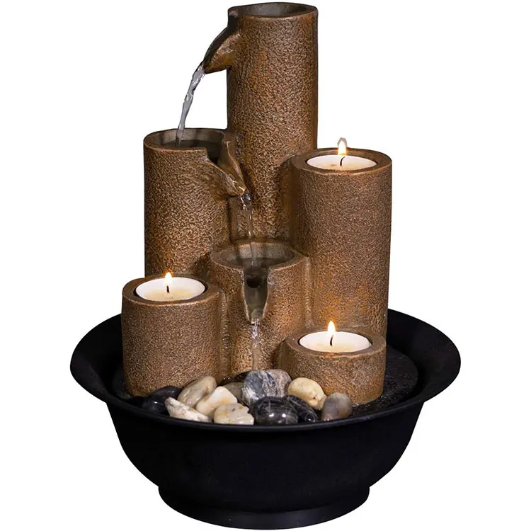 Wholesale resin decorative tabletop designer indoor water fountain^