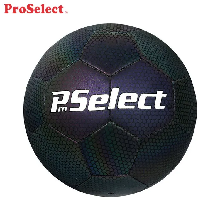 Proselect iridescence Stock PU Leather Football , Artificial Leather Soccer Ball Pu Material