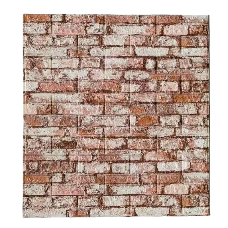 Cheap Price Wall Decoration Home DIY Decorative Removable 3d Self Adhesive Foam Brick Sticker Concrete Wall Paper