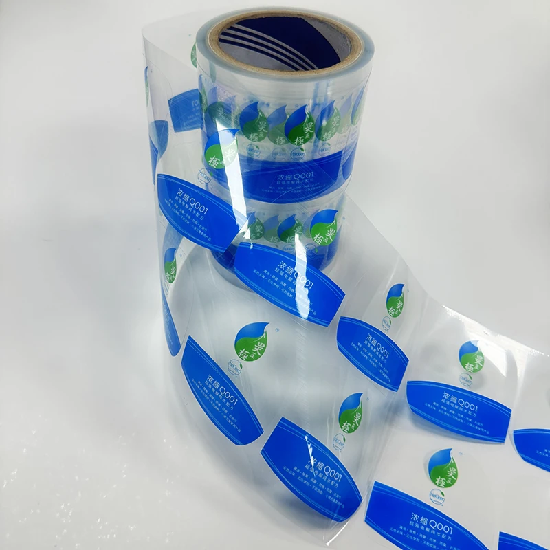 Custom On Roll Waterproof PVC Clear Transparent Self Adhesive Sticker