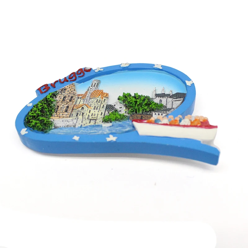 3D Wholesale Resin Fridge Magnet Ceramic Fridge Magnet Tourism Souvenirs For Home Decoration