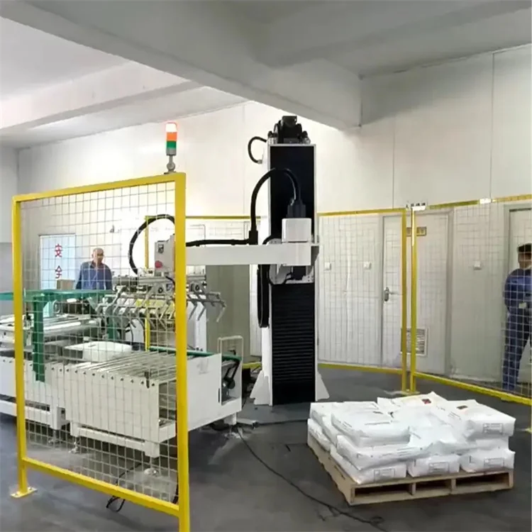 Industrial Column Robot Palletizer Packing Machine for  25kg 40kg Bags Palletizing Machine