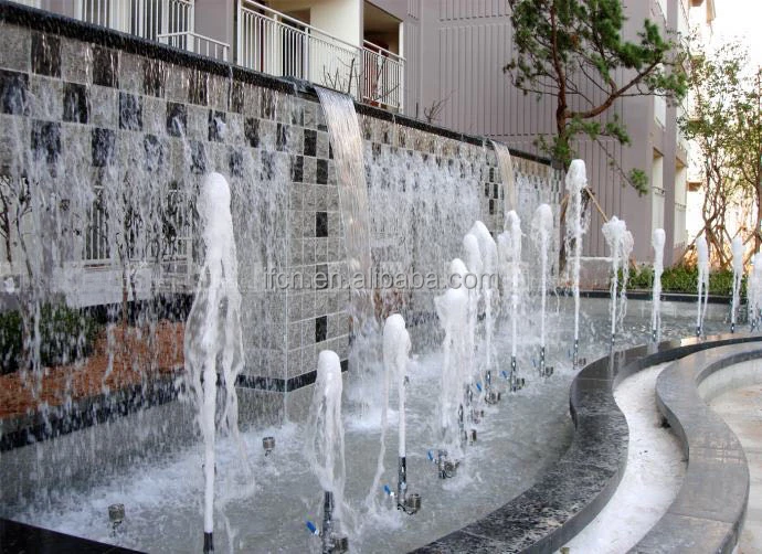 the latest variable speed programmable DC24V garden plaza small music fountain  floor fountain