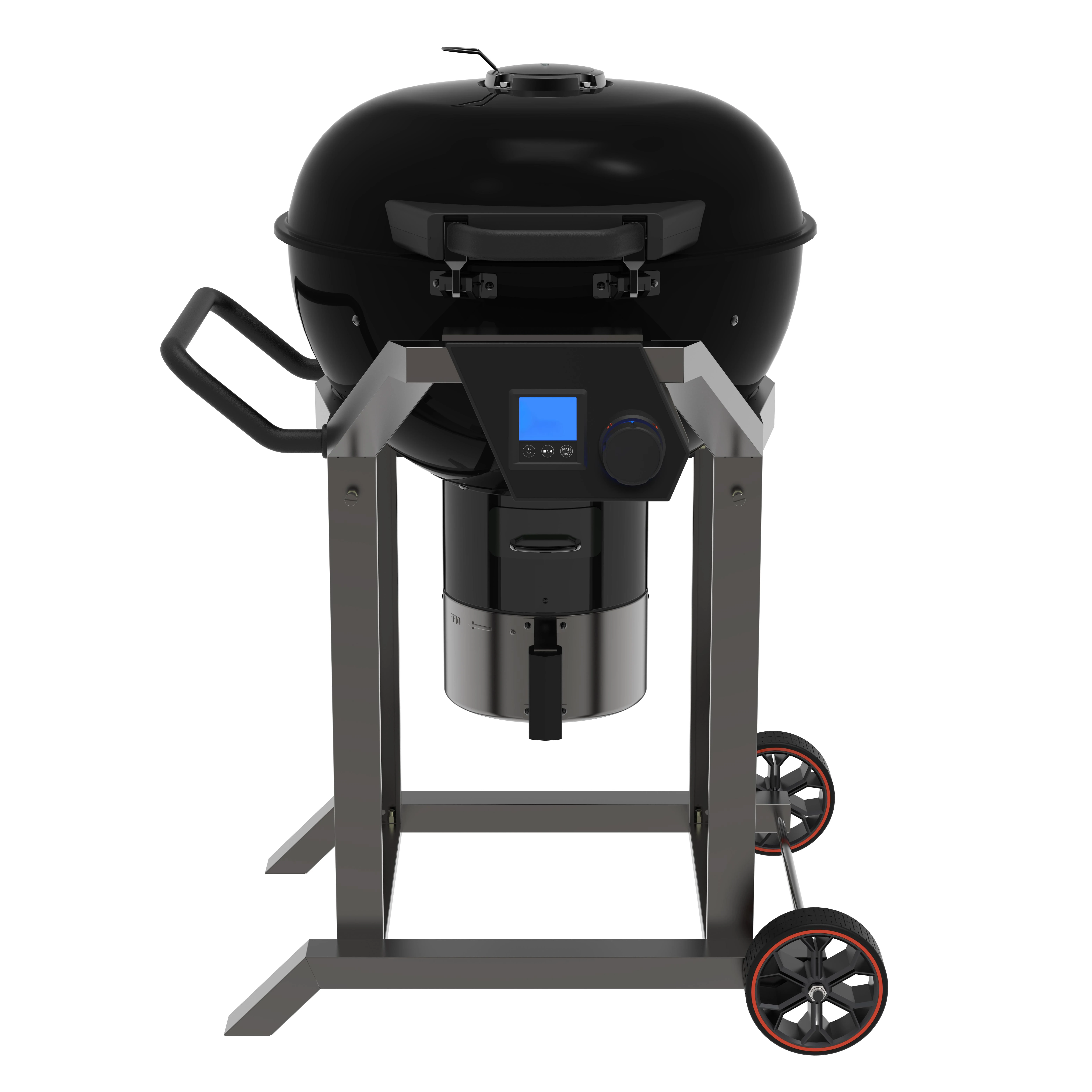 Clearance Portable Smart Round Charcoal Grill Battery Temperature Control Bbq Grill Charcoal Grill Outdoor