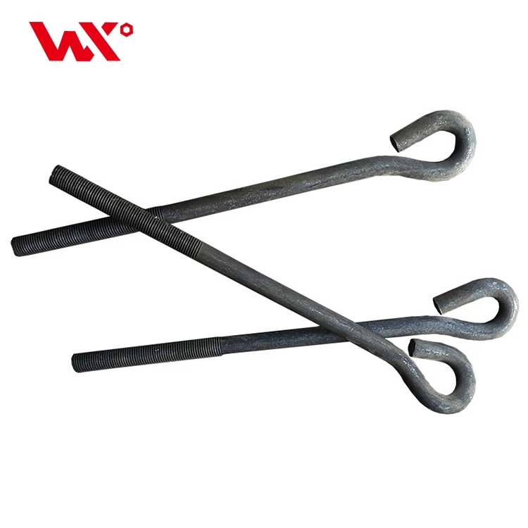 Sturdy Manufacturer L-shape ASTM m24 foundation mild steel bolts 7 type foundation anchor bolt