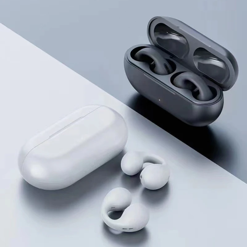 Sport Mening Bluetooth Air Condution TWS 5.3 Earbuds Touch Control True Wireless Headphones Auriculares Clip-on Earphones