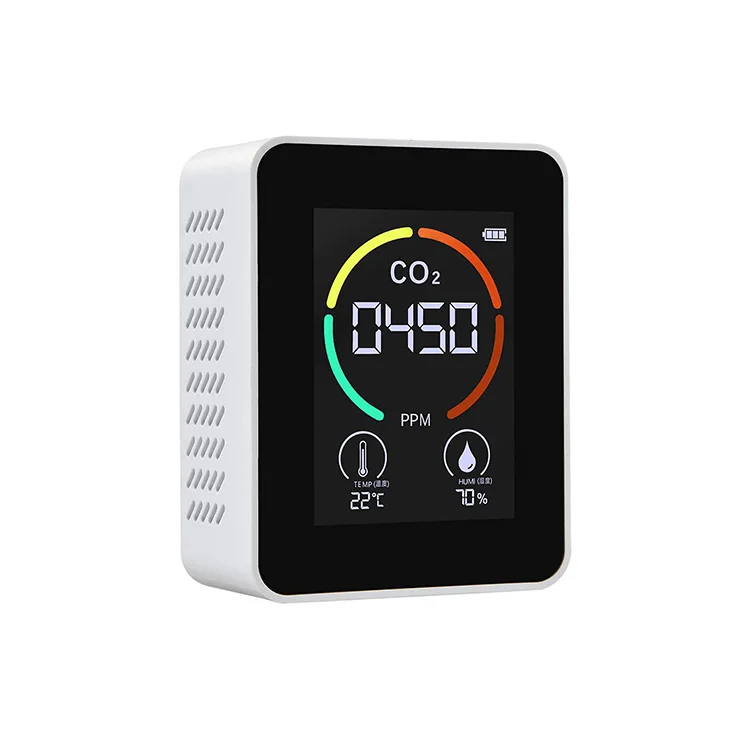Wholesale Portable Co2 Air Quality Detector With Humidity And Temperature And Air Purifier Co2 Sensor Detector