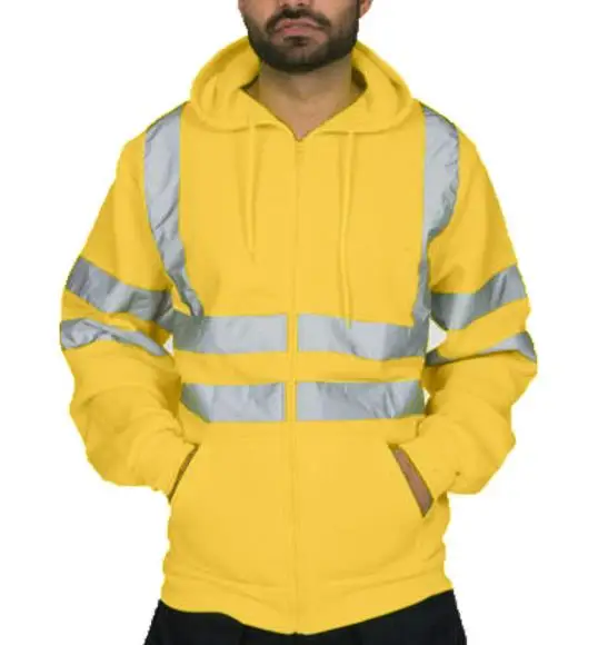  Светоотражающая защитная одежда с карманом Timtex Hi Vis Рабочая Униформа в полоску для работы на открытом